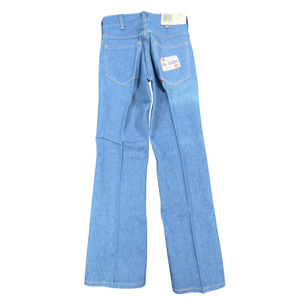 Key Jeans Vintage 70s Denim Pants Dept 27 Blue Cotton Deadstock NEW